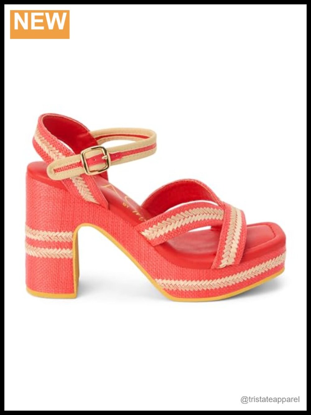 Raffia Platform Espadrille Wedge Sandal Ankle Strap Vegan
